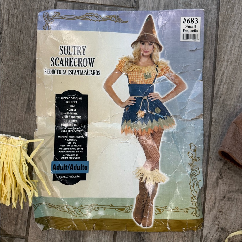 Sultry Scarecrow Costume - Blue and Orange